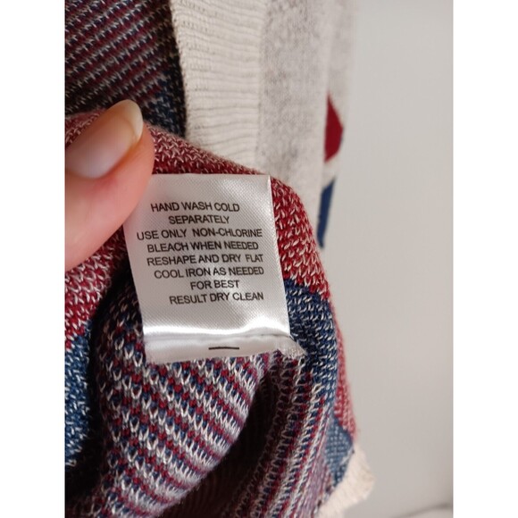 Hippie Rose Aztec Cardigan Sweater Open Front Sz XS Style PF624262 - Picture 3 of 5